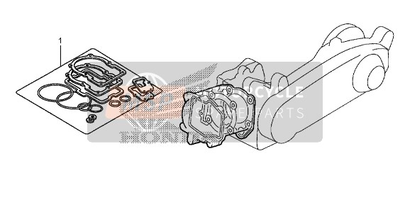 Honda SH300RA 2013 EOP-1 Gasket Kit A for a 2013 Honda SH300RA
